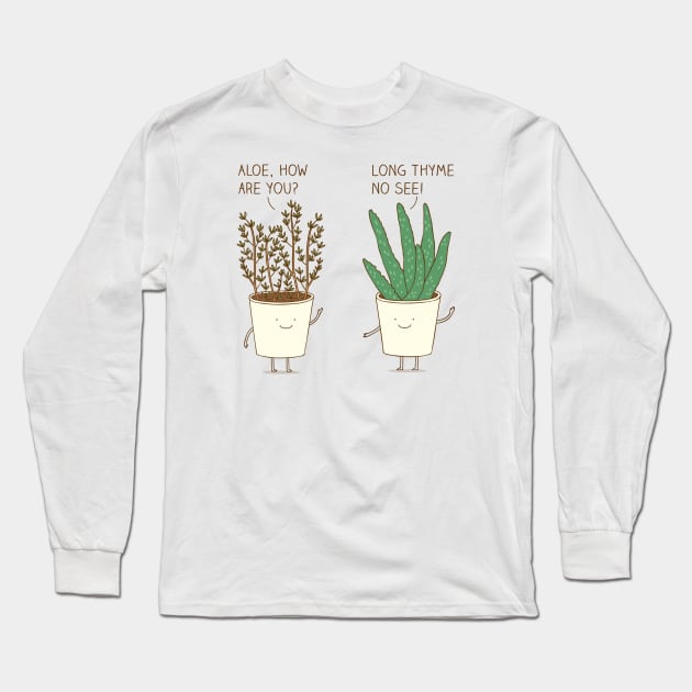 garden etiquette Long Sleeve T-Shirt by milkyprint